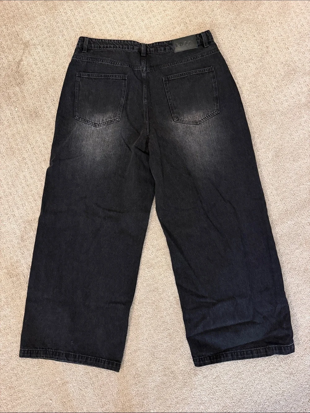 Baggy Clothing US Black Men's Baggy Skater Y2K Jeans - XL